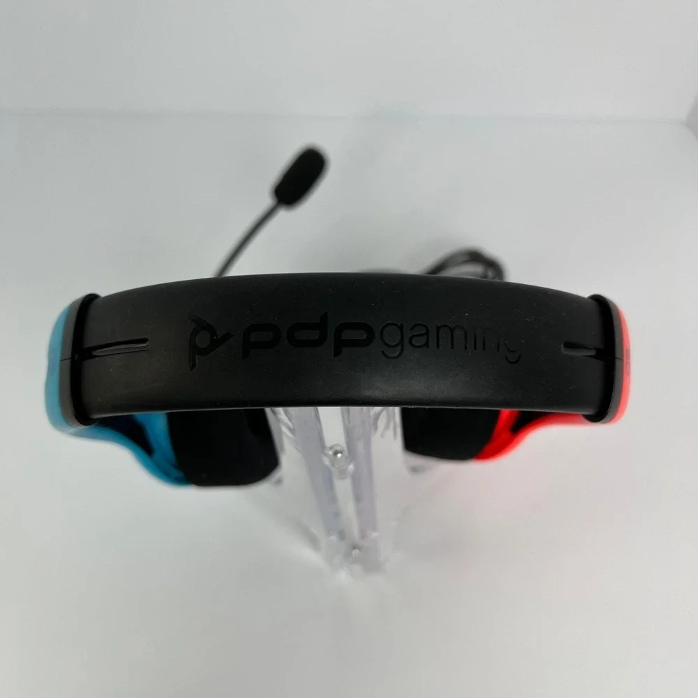 PDP LVL40 Blue Red Over the Ear Wired Gaming Headset for Nintendo Switch 3.5mm